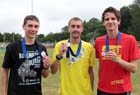 10000 metres medal presentation.